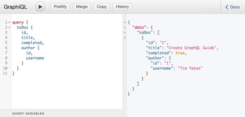 graphiql todo