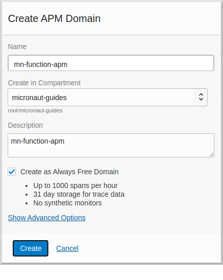 Deploy a Micronaut Function Serverless application to Oracle Cloud